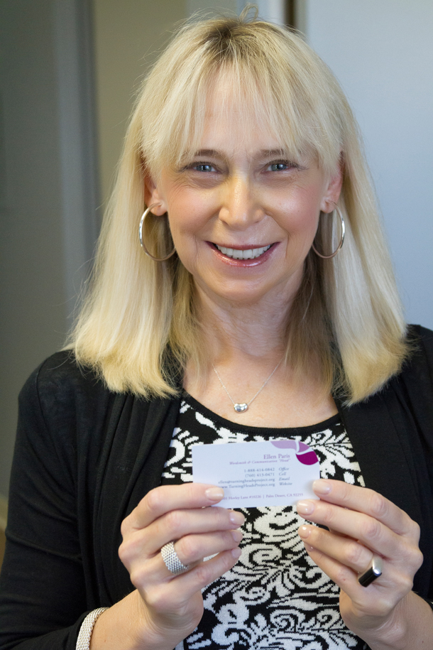 Ellen and her Turning Heads Business Card
